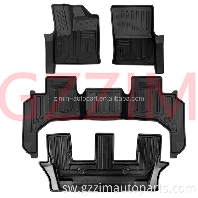 Vifaa vya ndani vya gari sakafu ya gari sakafu ya gari sakafu rhd/lhd mat miguu ya miguu kwa lc300